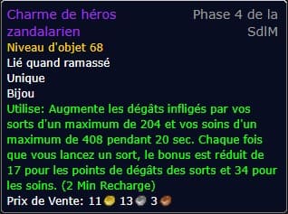 Charme de héros zandalarien